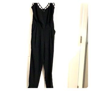 Bebe black jumpsuit
